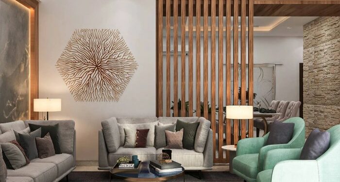 Modern Style Living Room Design With Subtle Colour Scheme | Livspace